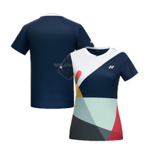 YONEX 23FW Women&#39;s Badminton T-Shirts Apparel Top Sportswear Dark Navy 233TS030F - £41.03 GBP