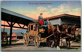 Woodstock Inn Stage Coach Woodstock Vermont UNP Unused GMCCO DB Postcard J10 - $37.37