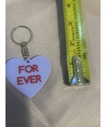 Purple Valentine&#39;s Day Candy Heart “Forever” Keychain Gift. - $8.79