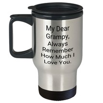 Grampy Travel Mug, Unique Gifts for Grandpa&#39;s Birthday, &#39;My Dear Grampy,... - £18.77 GBP