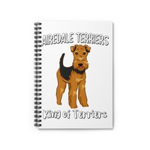 Airedale Terrier Spiral Notebook - Ruled Line, Journal - £18.97 GBP