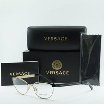 VERSACE VE1260 1456 Black/Gold 54mm Eyeglasses New Authentic - £68.85 GBP
