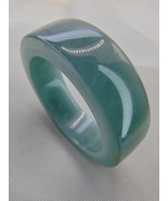 Icy Ice Bluish Green Natural Jadeite Jade Band Ring # US SIZE 12 .5 # 21... - $550.00