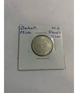 Detroit City   Transit Department  Transit  Token  Nice Coin - $4.13