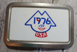 Vtg 1970s USA American Pride Patriotic Bicentennial 1976 1776 Belt Buckle 3.5&quot;x2 - £15.49 GBP