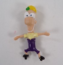 Disney Phineas and Ferb Skateboard Helmet 2.5&quot; Figurine Toy (Figure Only) - £4.02 GBP