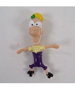Disney Phineas and Ferb Skateboard Helmet 2.5&quot; Figurine Toy (Figure Only) - $95.03 MXN