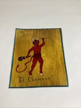 El Chamuco - The Devil Hand Painted Folklore Picture - 12x9.5” - $14.85