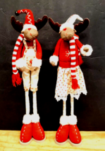 Set of 2 Christmas Holiday Reindeer 2007 Collection 17”, Very Nice Condition - £27.58 GBP