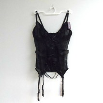 Adore Me Women&#39;s Lingerie Lace Mesh Bustier 07753 Black Size 32D - $271.07 MXN