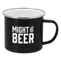 Live It Up! Party Supplies Enamel Camping Coffee Mug Might Be Beer Large... - £12.02 GBP