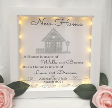 23cm Personalised New Home frame, New Home gift, New Home decor, New Home box fr - £19.13 GBP