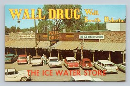 Wall Drug the Ice Water Store wall South Dakota SD UNP Chrome Postcard N15 - £3.19 GBP
