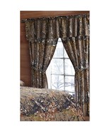 CAMO CAMOUFLAGE THE WOODS NEW 5 PC CURTAIN SET HUNTING CABIN LODGE CURTAINS - £21.51 GBP