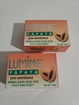 Lumine papaya skin whitening herbal bath soap for face and body.135g.2 packs - £28.91 GBP