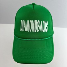 Diamondbacks Traditional Green Trucker Mesh SnapBack Ball Cap Hat Vintag... - £14.85 GBP