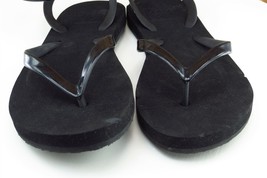 Reef Sz 4-5 M Black Ankle Strap Synthetic Women Sandals - £15.49 GBP