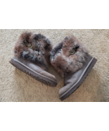 UGG Australia Brown Suede Fur Lined Winter Boots Size 6 Women’s Cozy Cla... - £59.81 GBP