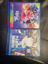 Lot Of 2 :Trolls World Tour - Dance Party Ed+ Norm Of The NORTH(Blu-Ray / Dvd) - $6.92