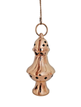 7 1/4&quot; Brass Hanging Crosses Design Christian Incense Burner Thurible wi... - $30.51
