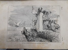 old Engraving Print Historie D´une Ménagerie je pries  Egyptienne (Canada) - £13.18 GBP