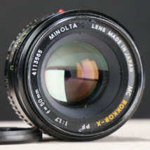 Minolta MC Rokkor X PF 50MM 1:1.7 Lens for 35mm SLR Film Camera - $24.74