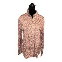 Maurices Long Sleeve Leopard Cheetah Button Up Top Very Soft NWT Women’s... - £11.52 GBP