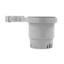 Camco Clamp-On Rail Mounted Cup Holder - Small for Up to 1-1/4&quot; Rail - Grey [530 - £7.46 GBP