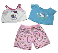 Build-A-Bear Hello Kitty Lot 2 Shirts And Pair Of Shorts Read And See Photos - £15.49 GBP