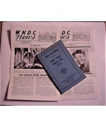 Women&#39;s National Democratic Club Book 1959 Rare &amp; 2 Newsletters - £26.07 GBP