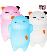 Glue + Silicone Mochi 3D Squishy Squeeze Kitty Cat Stress Healing Reliev... - $5.75