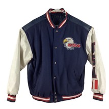 Steve And Barry’s USA Coat Jacket Varsity Medium American Eagle Flag Woo... - £30.00 GBP