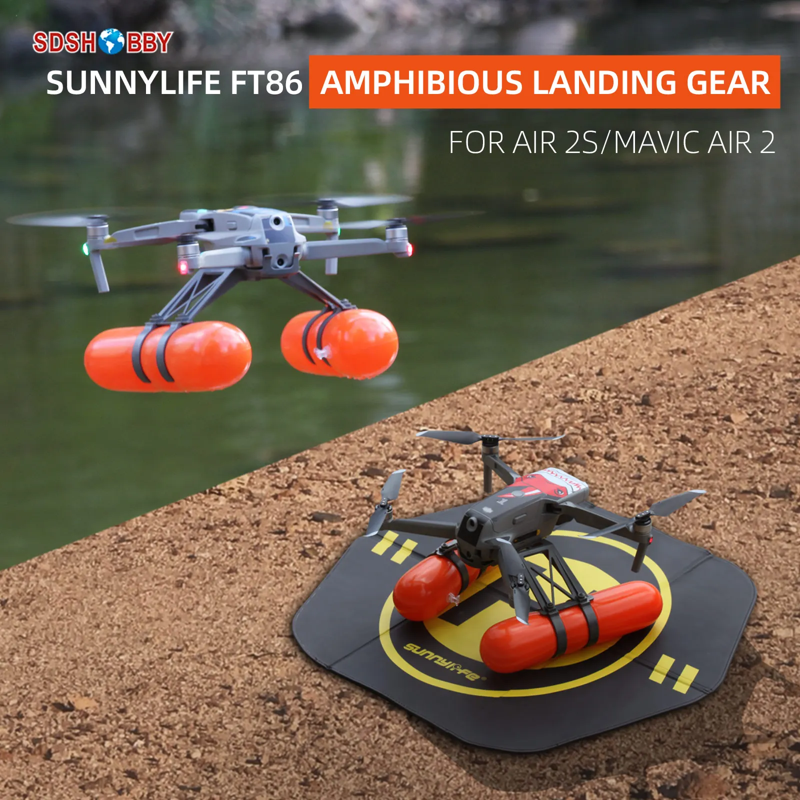 Sunnylife FT86 Water Landing Leg Float Heightening Landing Gear Inflatable - £31.04 GBP