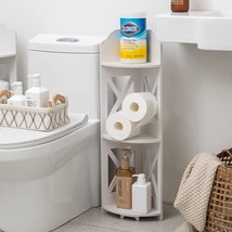Corner Shelves Stand Great For Small Space,Toilet Paper Stand For Bathroom Organ - £39.16 GBP