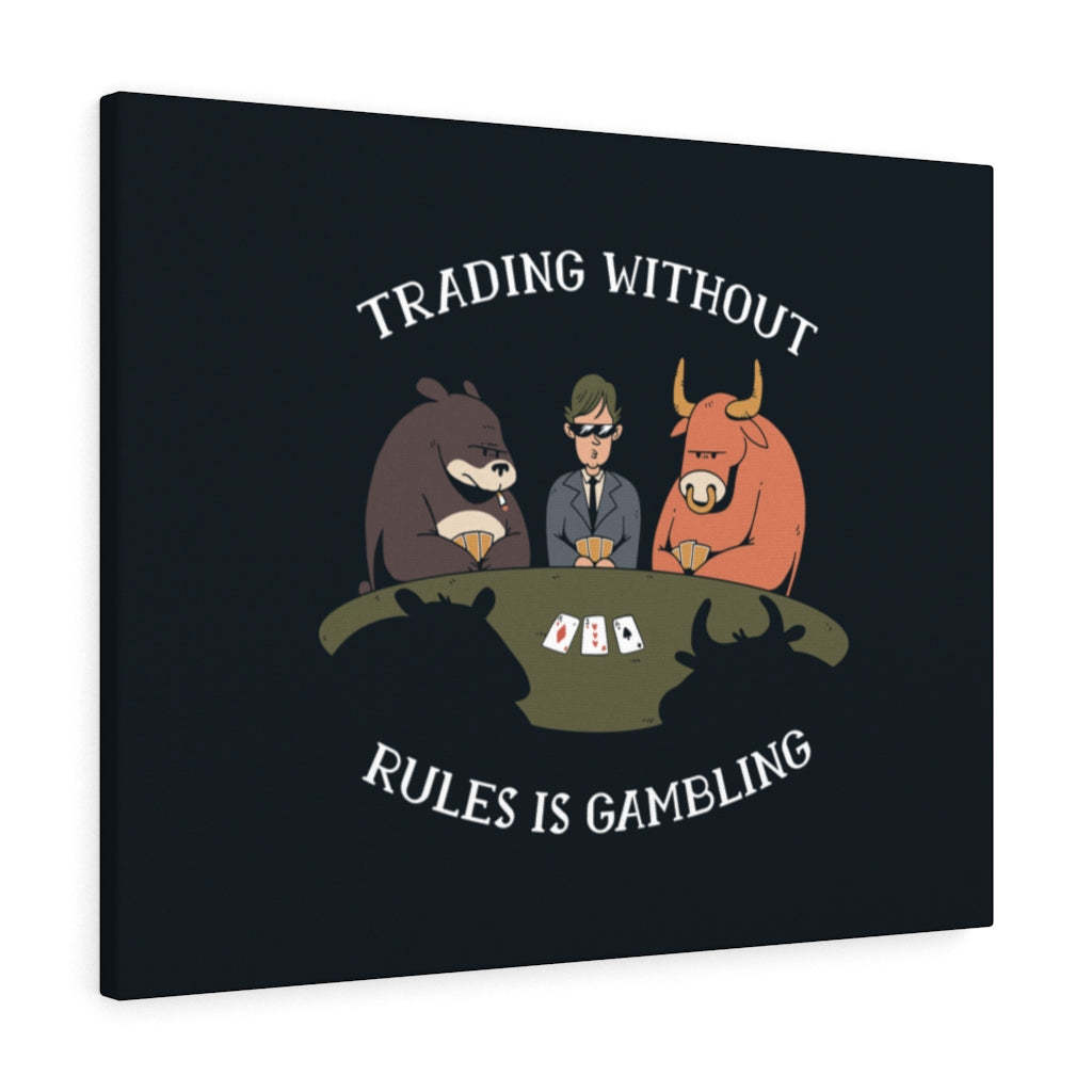 Trading Without Rules Canvas Wall Art - Motivational & High-Quality Design