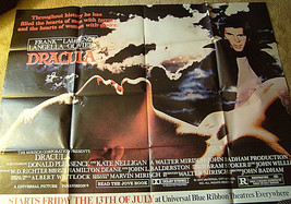 Frank Langella (Dracula) Original 1979 Large Size Quad Subway Movie Poster - £194.62 GBP