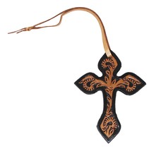 Western Barrel Tooled Leather Cross Tie Saddle Christmas Tree 96FK - $241.73 MXN