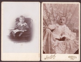 Lillian A.Richardson (2) Baby Cabinet Photos - Winslow, ME  dau. Of Charles H. - £35.72 GBP