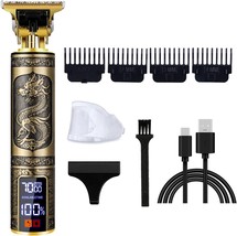 Professional Hair Clippers For Men, T-Blade Zero Gapped Cordless Hair Trimmer - $33.93