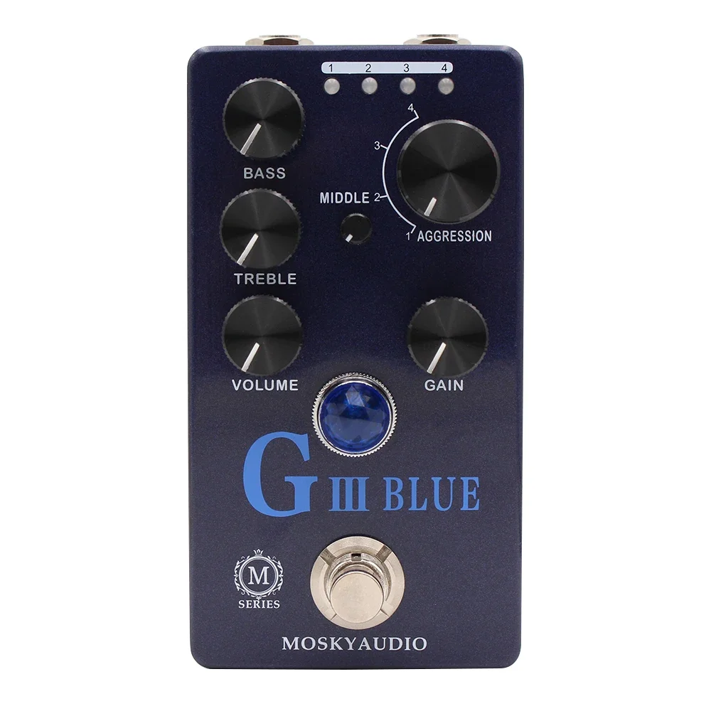 Mosky G III BLUE Overdrive Distortion Preamp Effect Pedal True Bypass fo... - $48.85