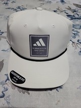 Adidas Premium 2 Aeroready White Golf Snapback Fairway Rope Hat Cap UPF ... - $26.17