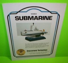 Video Submarine Original Kiddie Ride Flyer Promo Advertising Amusement Nos - £23.65 GBP