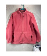 L.L. Bean Women’s Fleece Full Zip Jacket Vintage Coral Petite Size Mediu... - $49.95