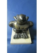 Botero Paperweight Style Brass Silverplate Figurine On Marble Base 5 X 5... - $2,370.72 MXN