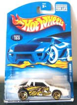 2001 Hot Wheels Chevy Stocker Collector Car #153 White Die-Cast - $94.23 MXN
