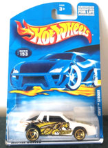 2001 Hot Wheels Chevy Stocker Collector Car #153 White Die-Cast - £3.91 GBP