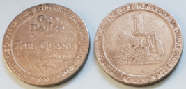 FOUR QUEENS The Class of Downtown Las Vegas, NV One Dollar Gaming Token, 1989 - $5.95