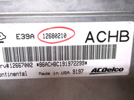 17-18-19-20  CHEVROLET  IMPALA  /ENGINE COMPUTER/ECU.PCM image 2