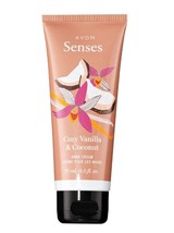 AVON Senses Cozy Vanilla and Coconut Hand Cream Creme Pour Les Mains 75ml/2.5 fl - £15.27 GBP