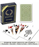 Lot of 12 DA VINCI 100% Plastic Playing Cards Poker Size Regular Index (... - £47.70 GBP